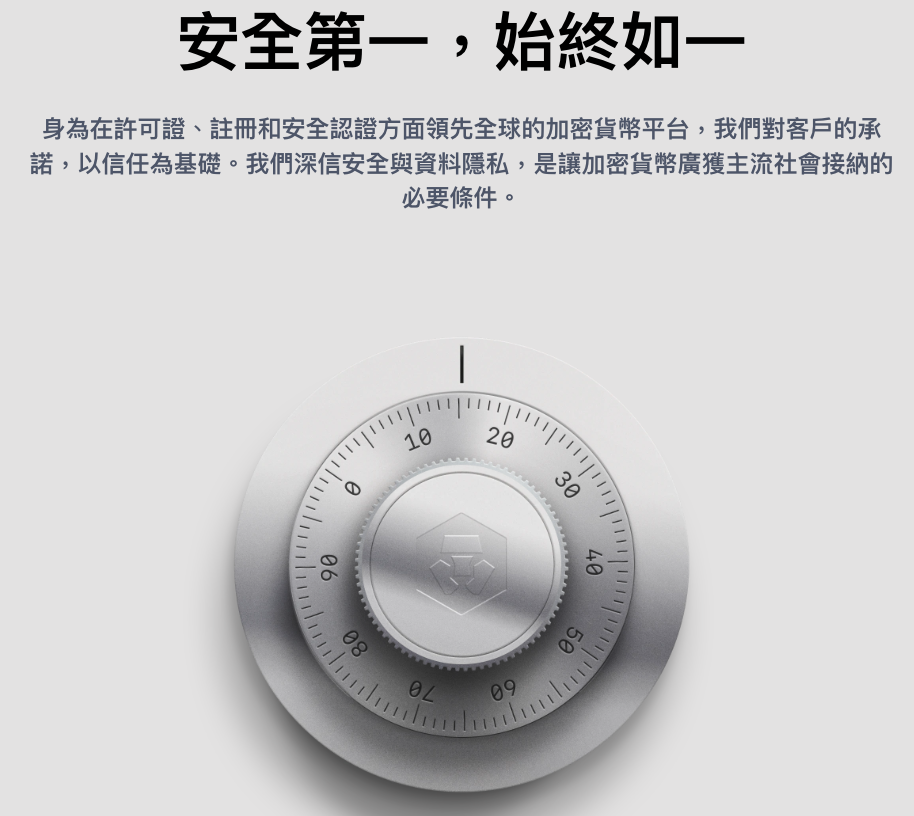 有一個保險箱鎖的圖片，上面文字寫著安全第一，始終如一