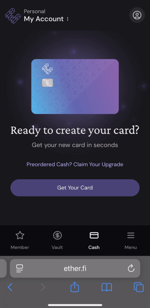 點選「Get Your Card」