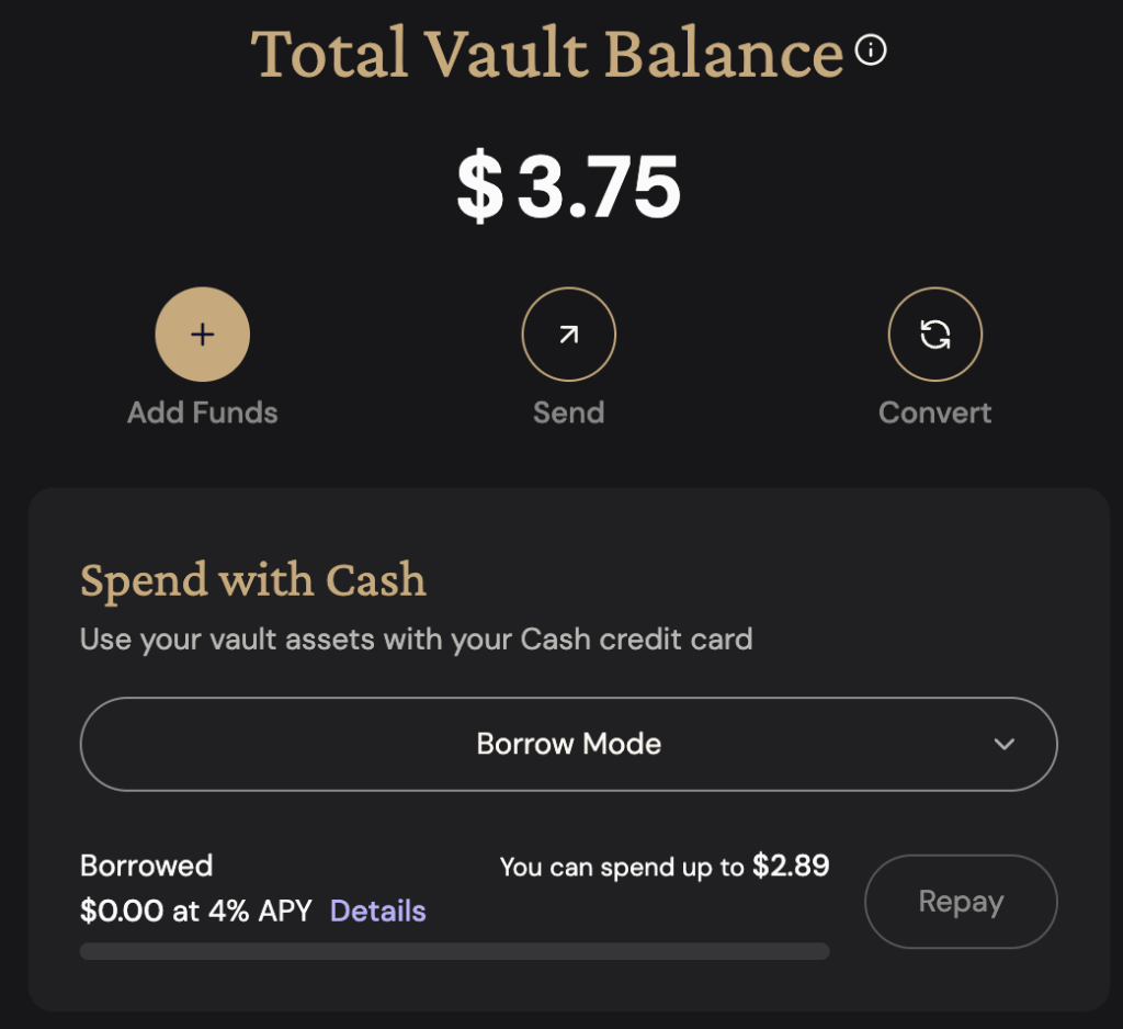 總資產餘額顯示畫面，以及計算可以刷卡的額度為多少錢
