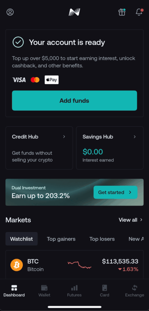 帳戶已準備就緒